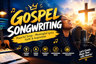write and create a powerful gospel song for you