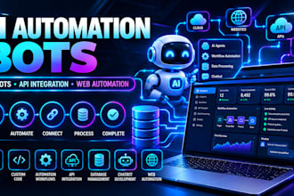 build custom ai automation bots API web scrapers and automation tools