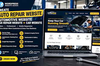 create auto repair website automotive website car repair website car website