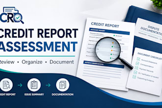 assess your credit report and prepare dispute documentation