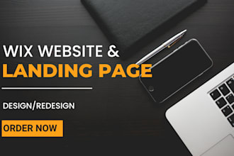 design wix landing page or figma to wix landing page, website design