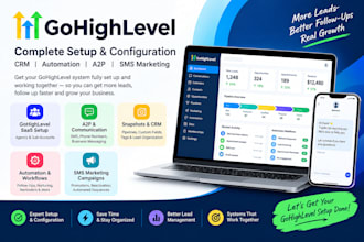 set up ghl saas ghl a2p snapshots automation gohighlevel SMS marketing campaigns