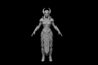 convert 2d to 3d printable model,3dfantasy art,3d print,zbrush sculptor,creature