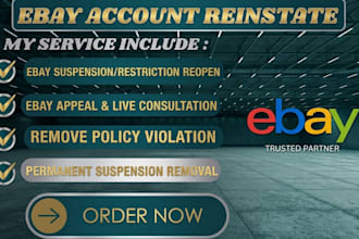 reinstate your suspended ebay account remove ebay supsension mc011 mc999 vero