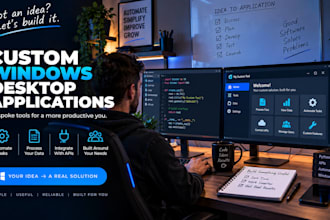 develop a custom windows desktop application or tool