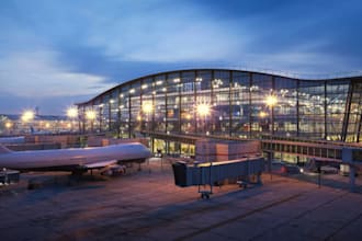 3d architectural rendering,airport terminal layout,aviation space,airport design