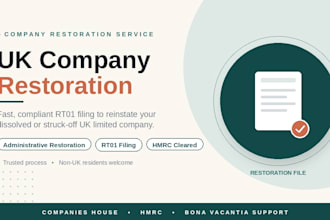 restore your dissolved UK company and reinstate it fast