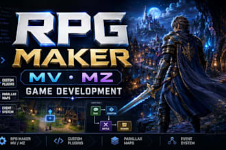 rpg game maker, mv mz plugin, parralax map design, rpg game development