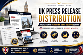 write and distribute UK press release with PR distribution service