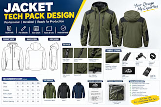 make tech pack for your sample and production
