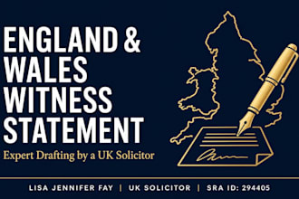 draft an expert england and wales witness statement