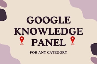 create verified google knowledge panel for any category