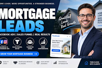 generate mortgage leads mortgage broker leads mortgage facebook ads sales funnel
