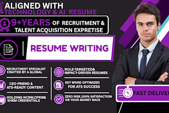 write an ats proof technology and ai resume