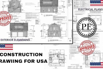sign, seal review drawing for construction approval oh tx ca nc ny az md