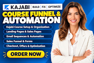 build and fix your kajabi course funnel and automation