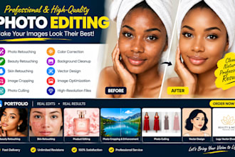 photo retouch crop image photo culling beauty retouch skin retouching vector