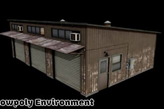 ps1 psx ps2 low poly environments retro horror maps stylized game worlds
