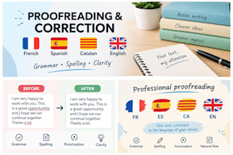 proofread and correct your french, spanish, catalan or english text