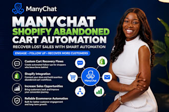 set up manychat shopify abandoned cart automation