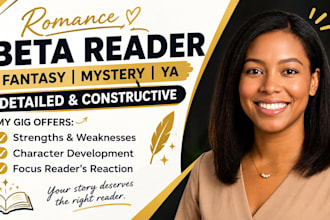 beta read romance beta reader fantasy ya novel beta reader thriller beta reader