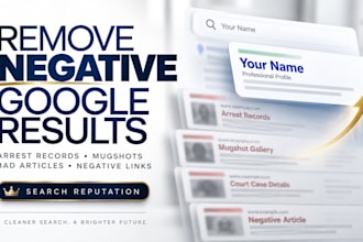 erase arrest records, mugshots, bad articles and negative links from google