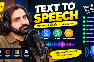 create a natural ai text to speech voice over