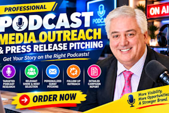 do podcast media outreach and press release pitching for your brand