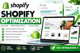 optimize shopify SEO for higher rankings, traffic