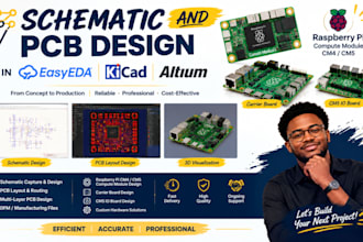 design schematic and pcb design in easyeda kicad altium