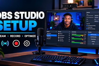 set up and optimize obs studio for streaming and recording