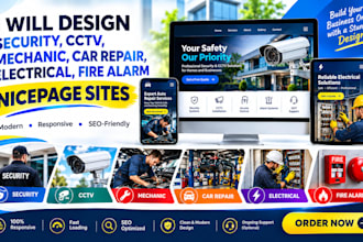 design security cctv mechanic car repair electrical fire alarm nicepage sites