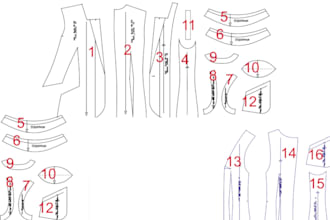 your sewing pattern maker, tech packs and apparel grading