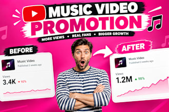 do ai music video promotion, music video SEO promotion to 1 million viewers