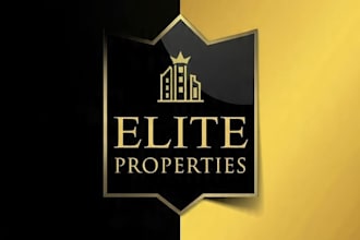design modern real estate and property logo branding