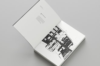 create a professional architecture portfolio template
