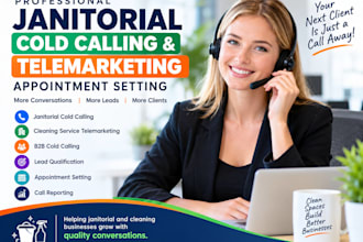 cold calling janitorial cleaning services, janitorial appointment, telemarketing