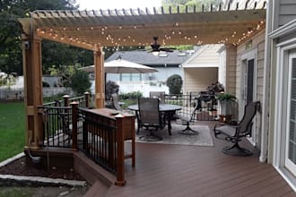 provide deck, pergola, porch and patio planning drawings