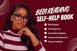 beta read your self help book for clarity and impact