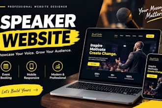 build speaker website, keynote speaker, motivational speaker, public speaker