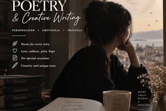 write creative french poetry and texts for you