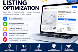 optimize ebay listing titles keywords categories item specifics