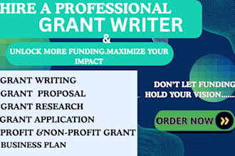 do grant research, grant proposal and application non profit grant writer