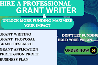 do grant research, grant proposal and application non profit grant writer