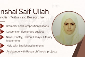 teach you english language and literature and help you with literary analysis