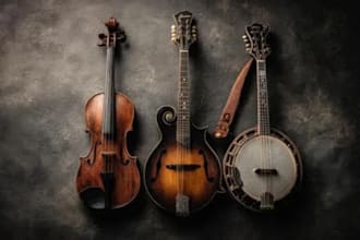 record professional banjo, mandolin, viola, bouzouki or world instruments