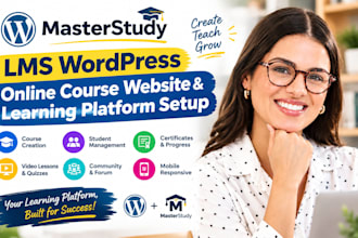 masterstudy lms wordpress online course website and elearning platform setup