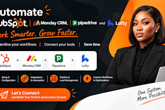 automate hubspot, pipedrive, lofty CRM , monday CRM,