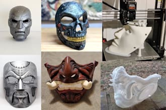do custom mask model 3d print and paint cosplay creation armour halloween helmet
