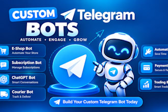 develop your complex telegram bot for groups and channels